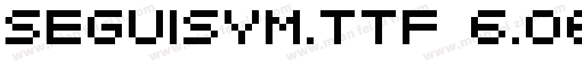 seguisym.ttf 6.06字体转换